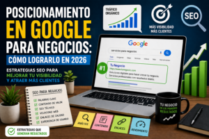 Posicionamiento en Google para negocios en 2026 con estrategias SEO y aumento de visibilidad digital